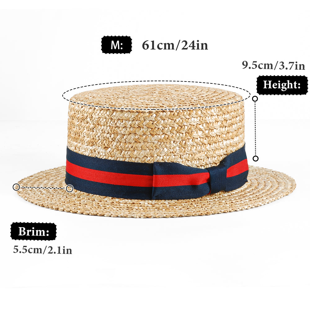 Boater Straw Boater Hat