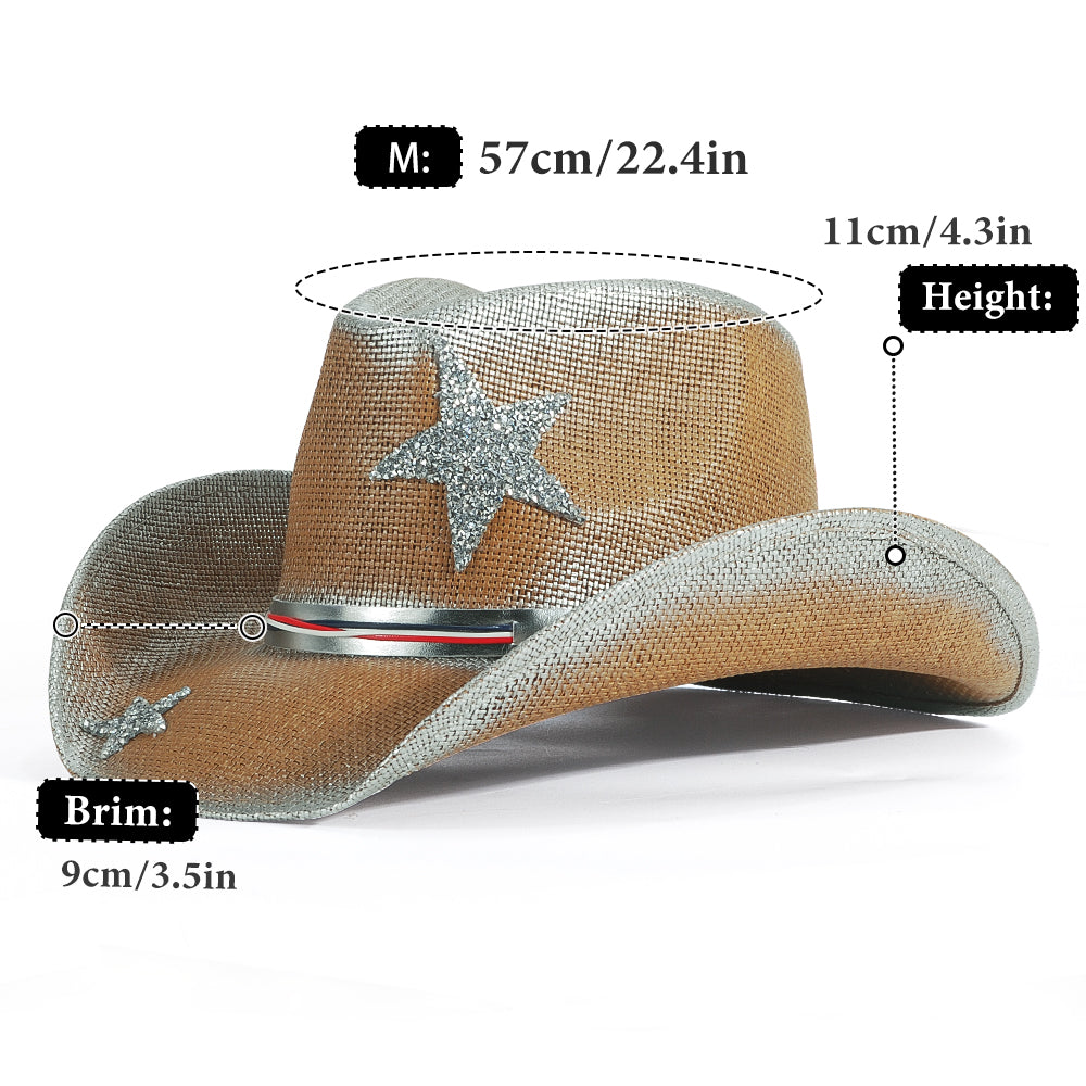 Sparkle Patriotic Cowboy Hat