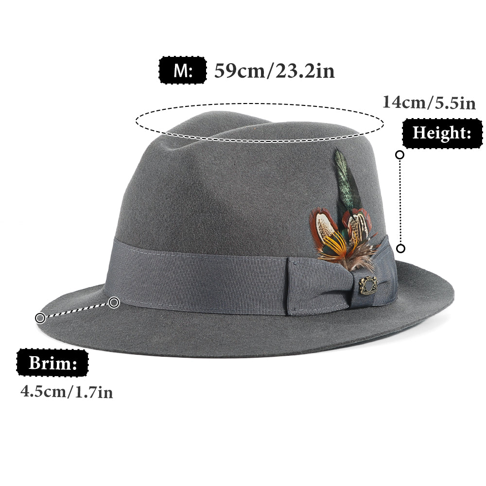 Gray Fedora
