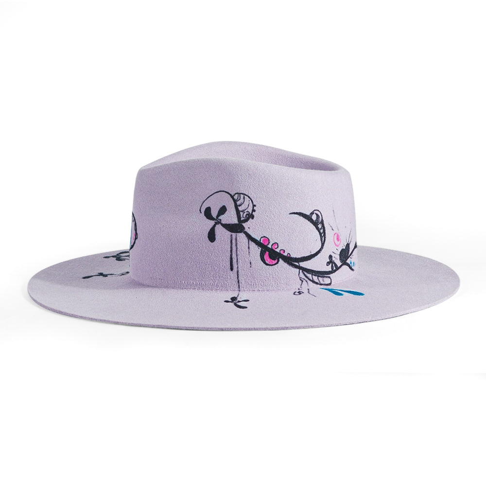 Purple Petal Fedora