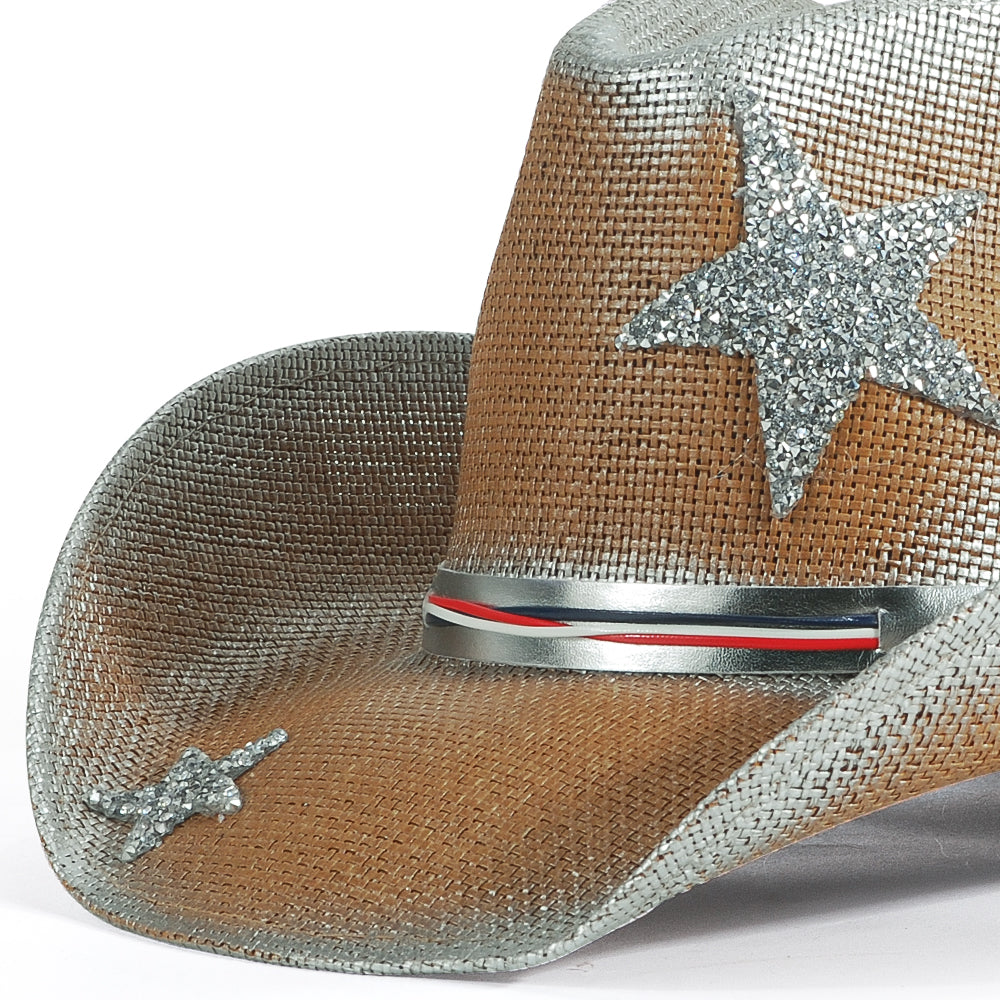 Sparkle Patriotic Cowboy Hat