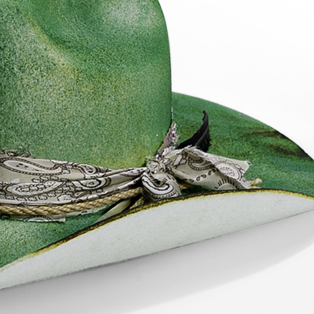 Green Distressed Western