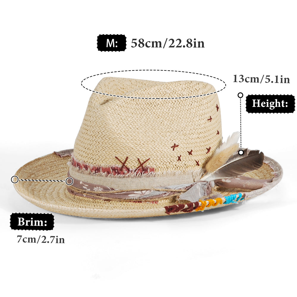 OTRHATS-Fedora-Straw-Ivory-Rainbow-Birds-data