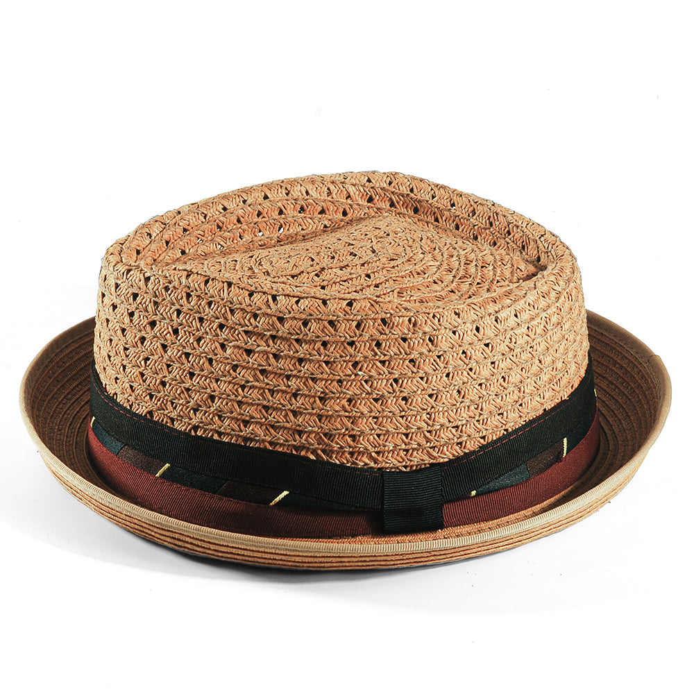 OTRHATS-Fedora-Straw-Khaki-PorkPie-Toyo-side