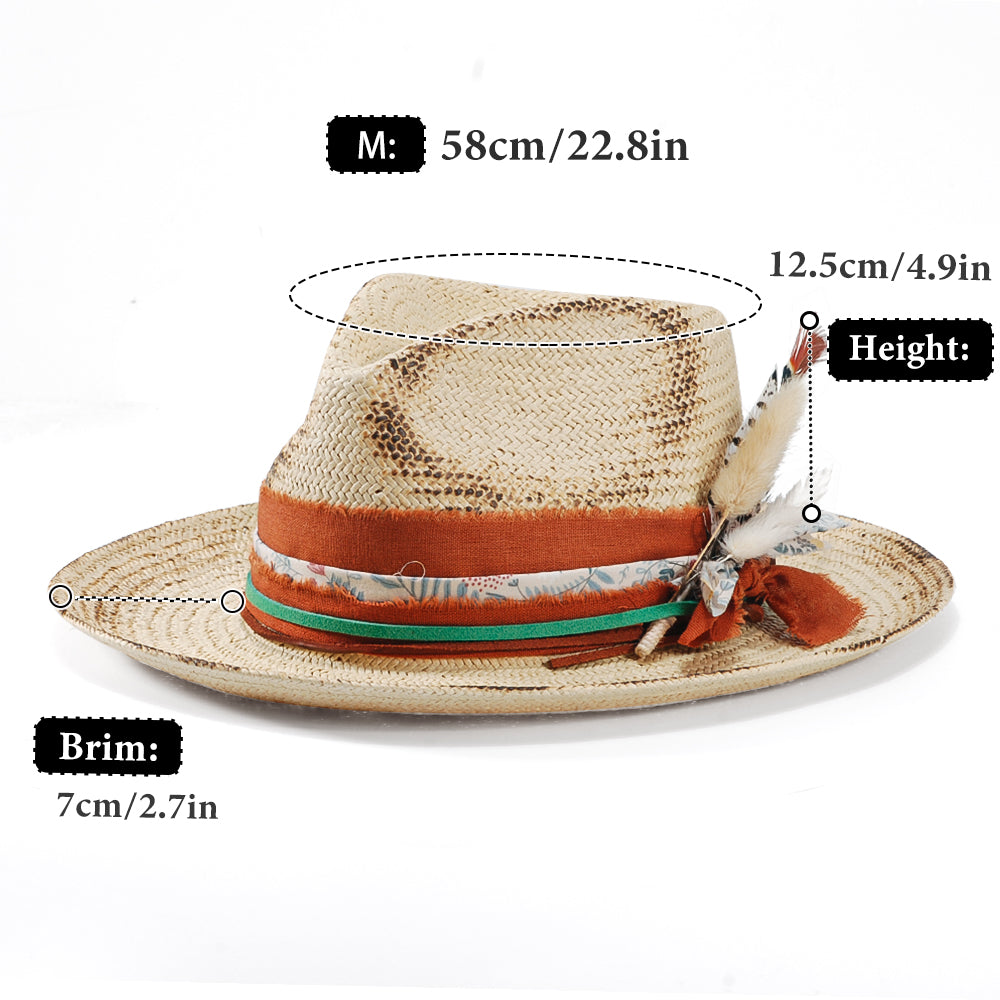 OTRHATS-Fedora-Straw-Lose Leaves-datas