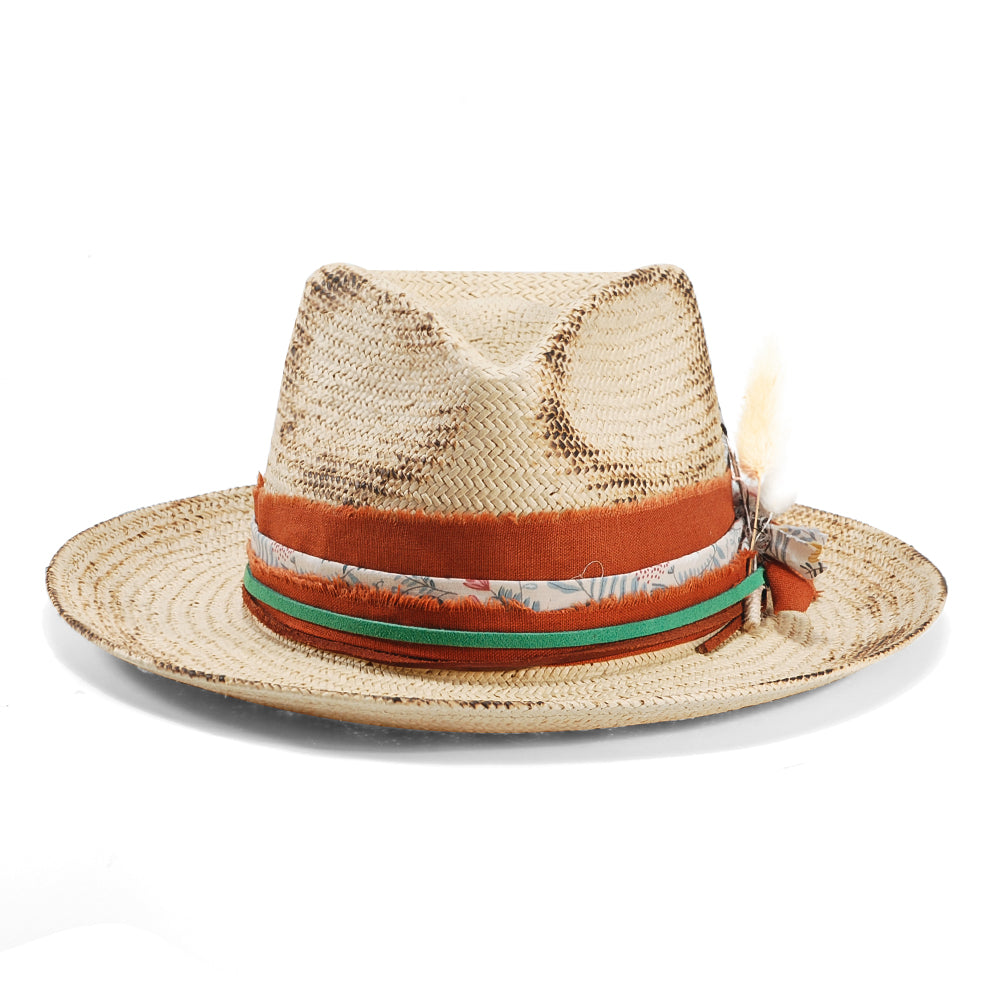OTRHATS-Fedora-Straw-Lose Leaves-front