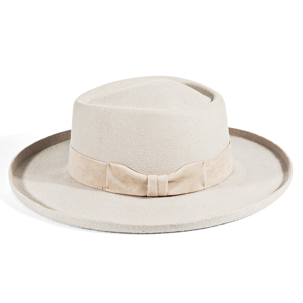 OTRHATS-Fedora-Wool-Beige-White-Ivories-side
