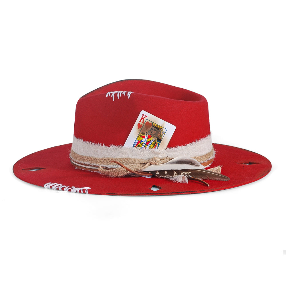 OTRHATS-Fedora-Wool-Red-Red-King-side