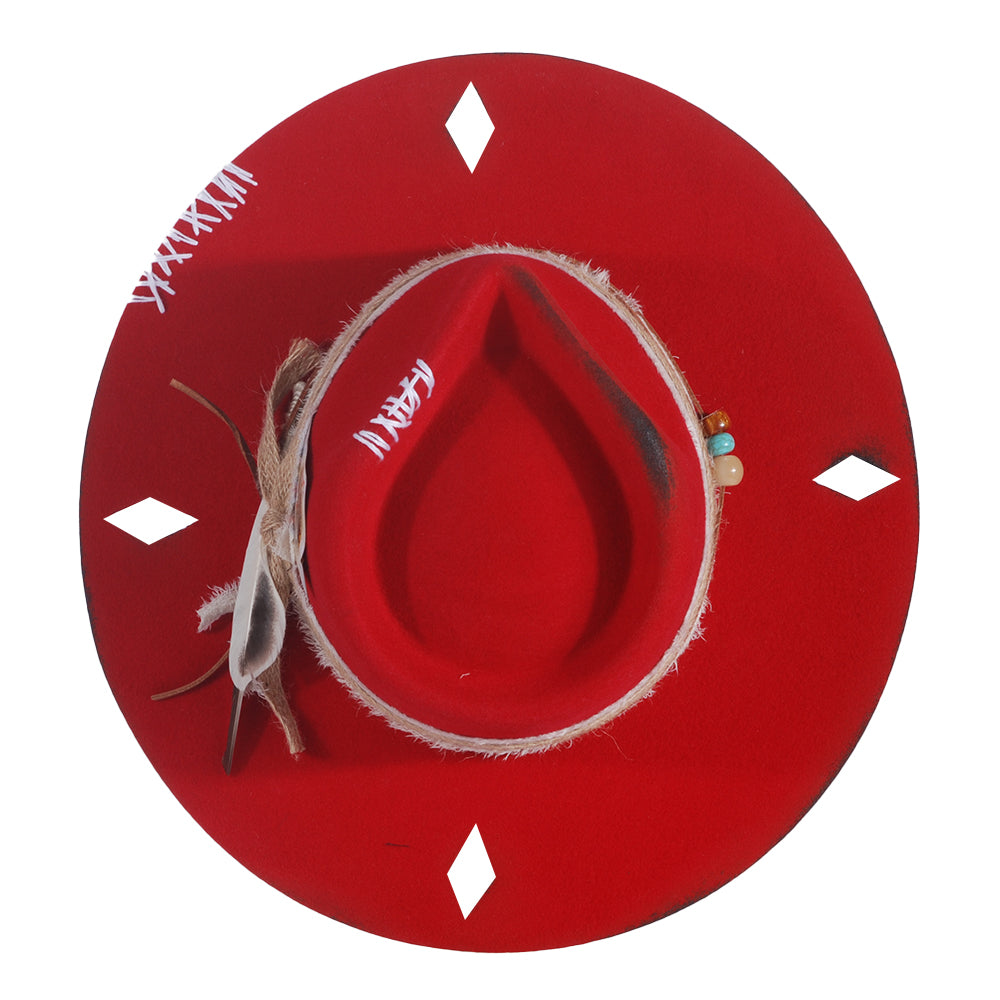 OTRHATS-Fedora-Wool-Red-Red-King-top