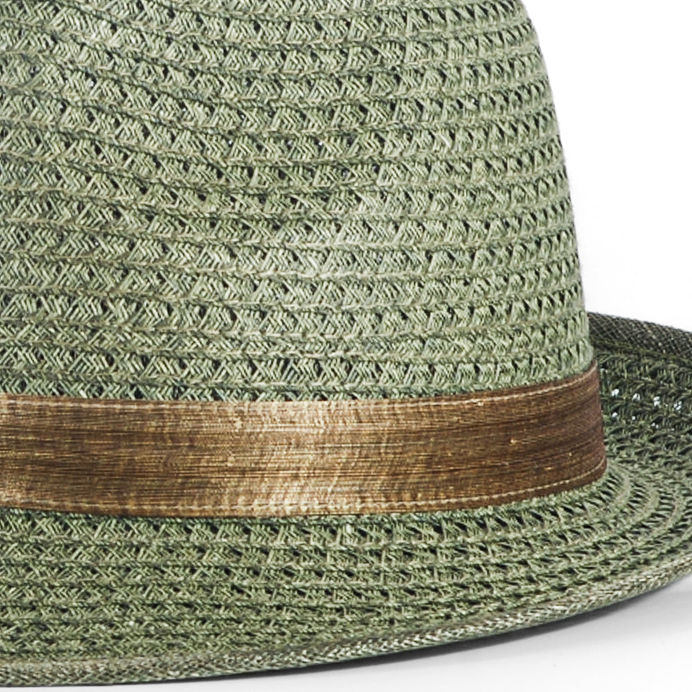 OTRHATS-Trilby-Straw-Green-Fernleaf-detail