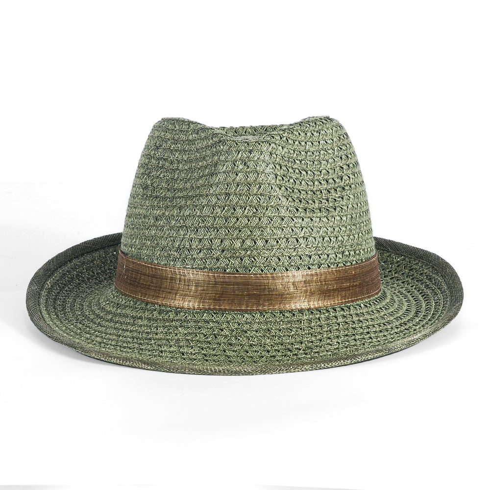 OTRHATS-Trilby-Straw-Green-Fernleaf-front
