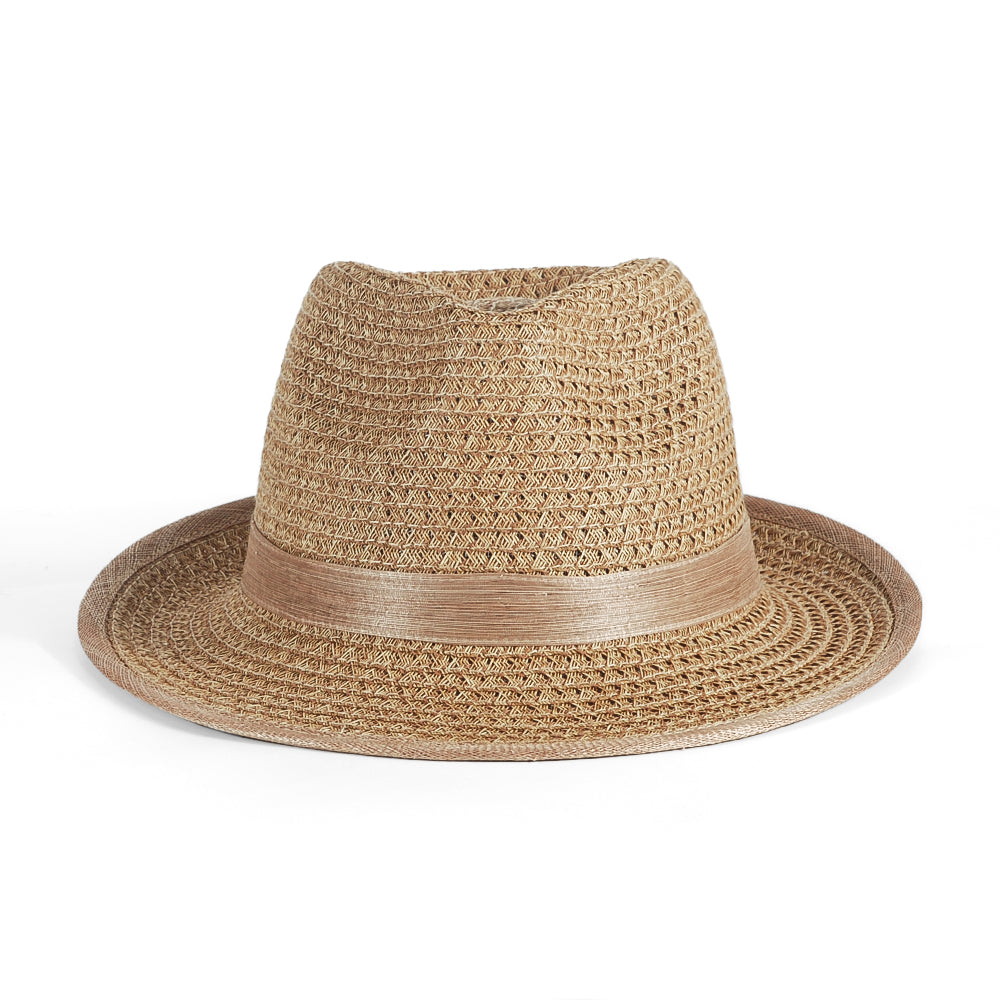 OTRHATS-Trilby-Straw-Latte-Sandy-Dune-front