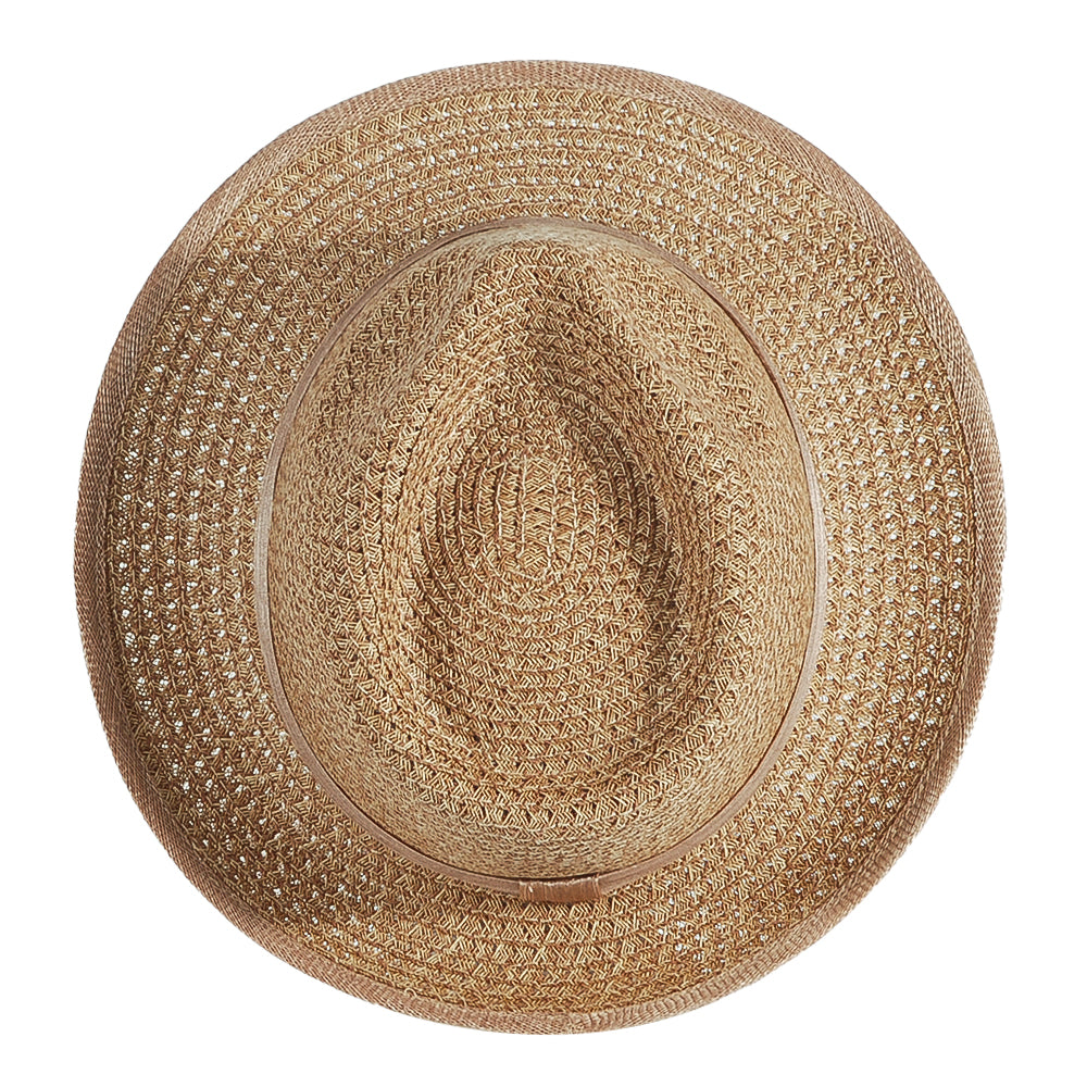 OTRHATS-Trilby-Straw-Latte-Sandy-Dune-top