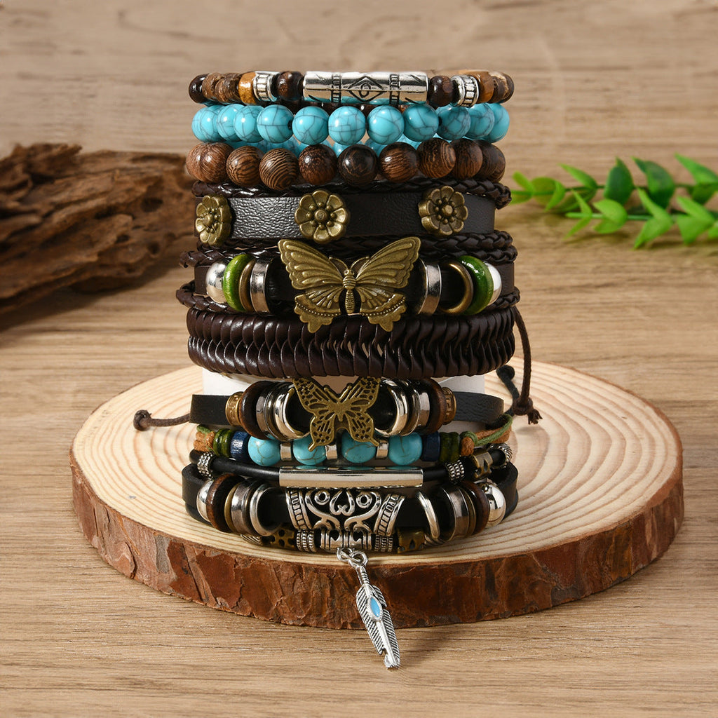 Coconut Shell Wooden Beads Beaded Bracelet