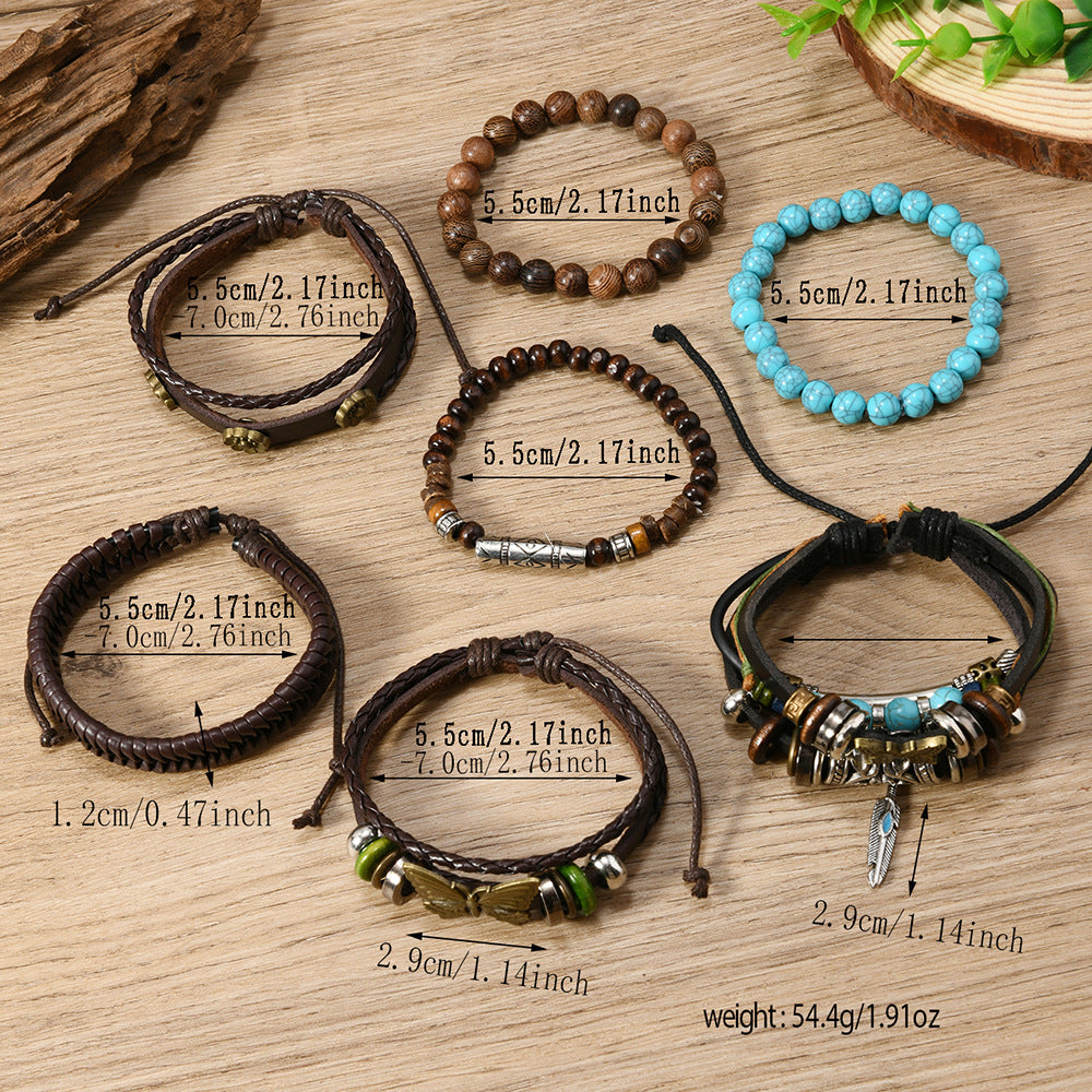 Coconut Shell Wooden Beads Beaded Bracelet