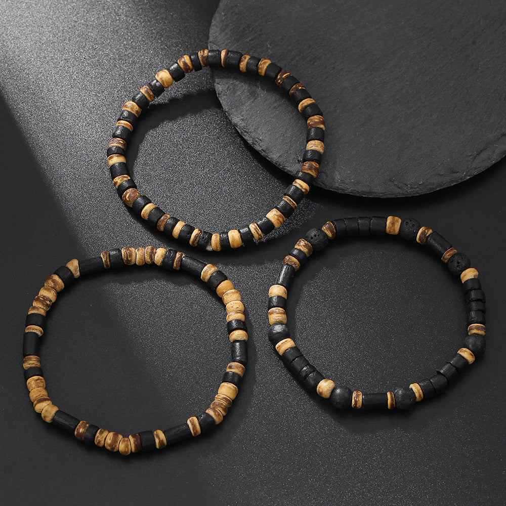 Vintage Wood Slice Bracelet